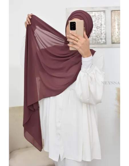 Inspiration hijab turc prêt à enfiler hijab simple bonnet croisé