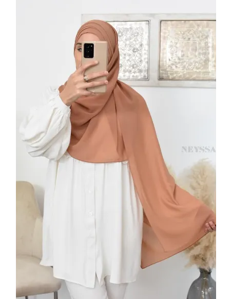 Inspiration hijab turc prêt à enfiler hijab simple bonnet croisé