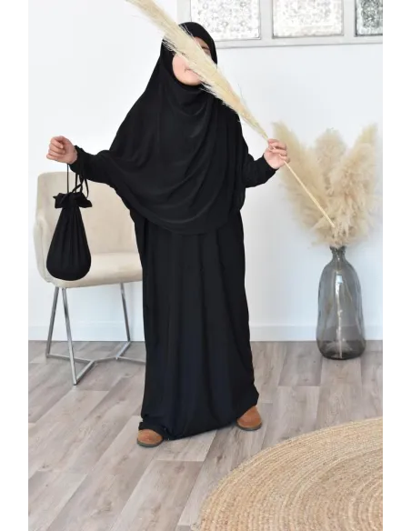 Abaya Gebetsschmetterling mit integriertem Hijab und Tasche zum besten Preis