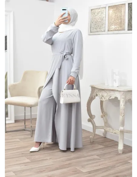 Tunic dress set with palazzo for a classy and chic veiled woman Neyssa