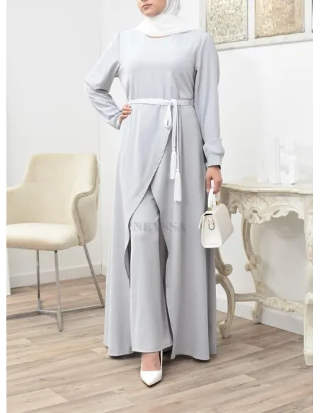 Tunic dress set with palazzo for a classy and chic veiled woman Neyssa
