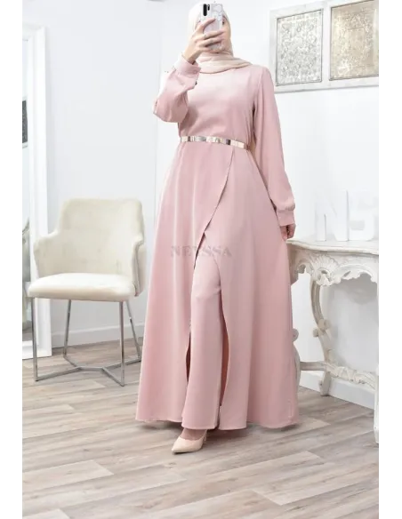 Tunic dress set with palazzo for a classy and chic veiled woman Neyssa