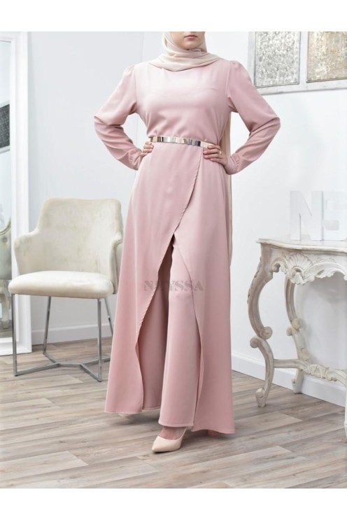 Tunic dress set with palazzo for a classy and chic veiled woman Neyssa