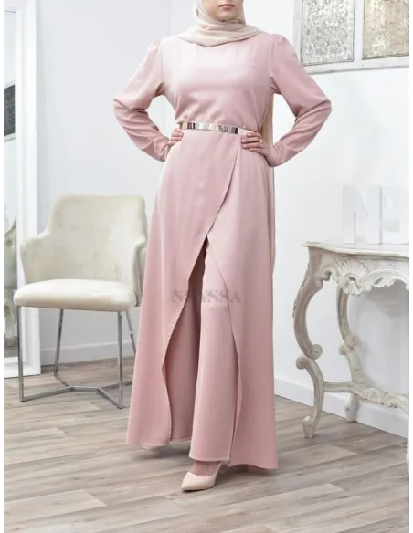 Tunic dress set with palazzo for a classy and chic veiled woman Neyssa