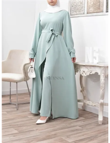 Tunic dress set with palazzo for a classy and chic veiled woman Neyssa