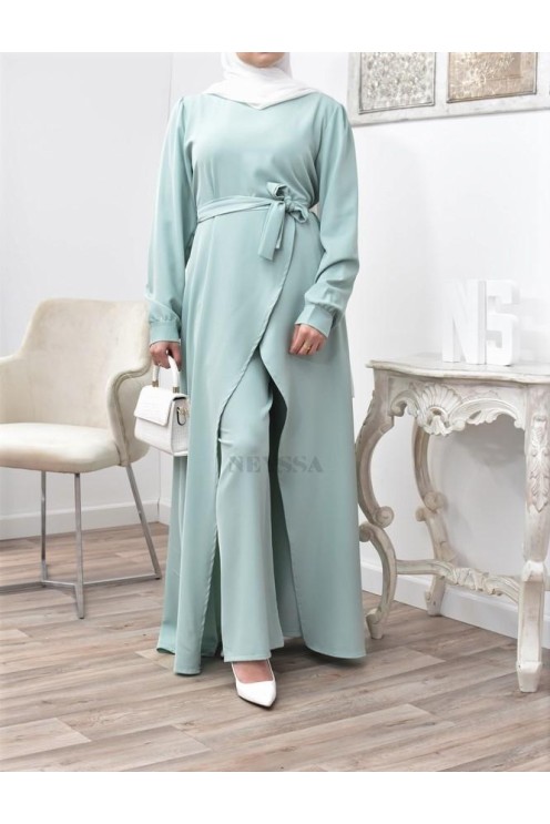 Tunic dress set with palazzo for a classy and chic veiled woman Neyssa