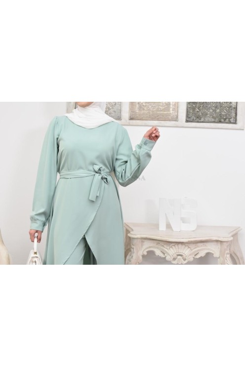 Tunic dress set with palazzo for a classy and chic veiled woman Neyssa