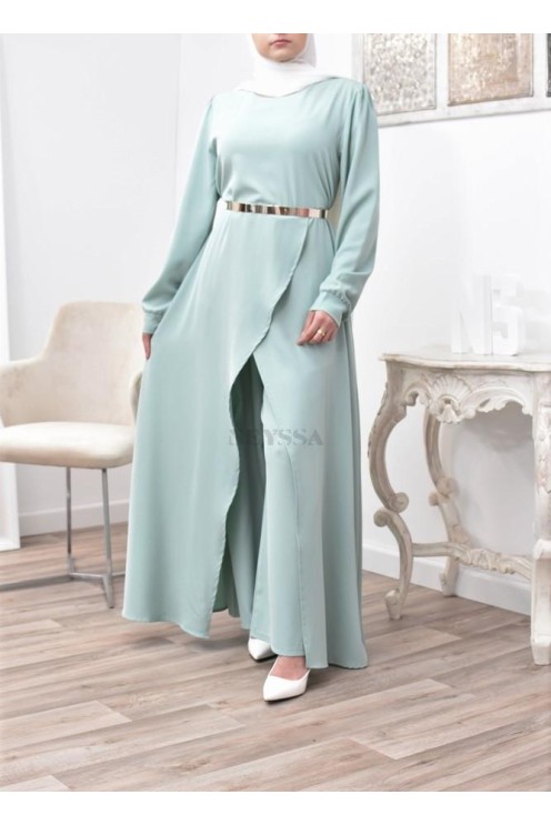 Tunic dress set with palazzo for a classy and chic veiled woman Neyssa