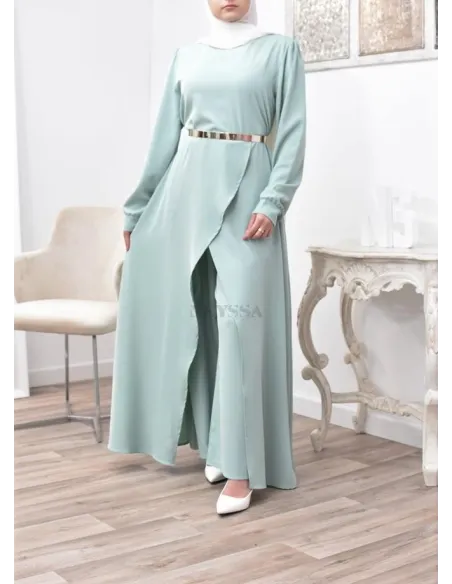 Tunic dress set with palazzo for a classy and chic veiled woman Neyssa