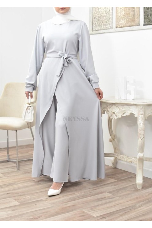Tunic dress set with palazzo for a classy and chic veiled woman Neyssa