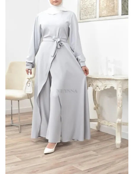 Tunic dress set with palazzo for a classy and chic veiled woman Neyssa