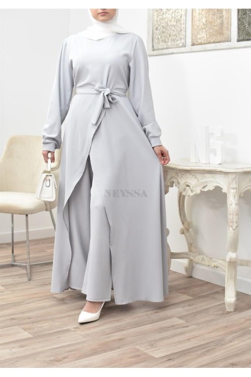 Tunic dress set with palazzo for a classy and chic veiled woman Neyssa