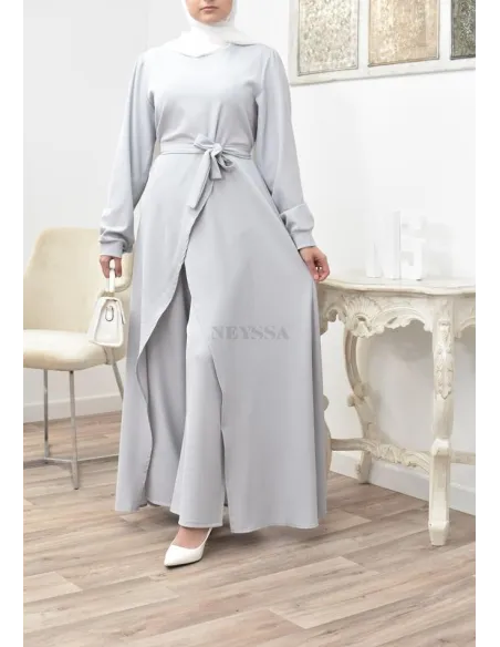 Tunic dress set with palazzo for a classy and chic veiled woman Neyssa