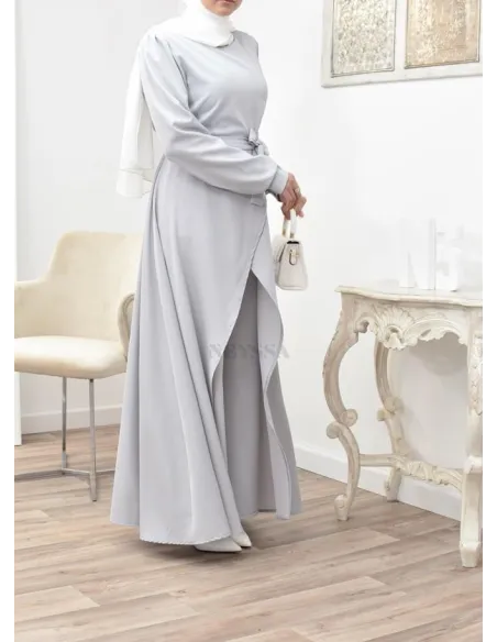 Tunic dress set with palazzo for a classy and chic veiled woman Neyssa