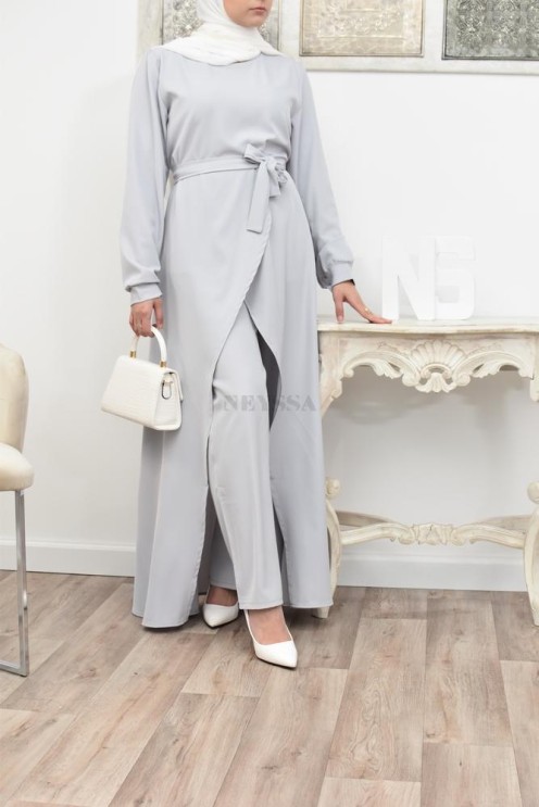 Tunic dress set with palazzo for a classy and chic veiled woman Neyssa