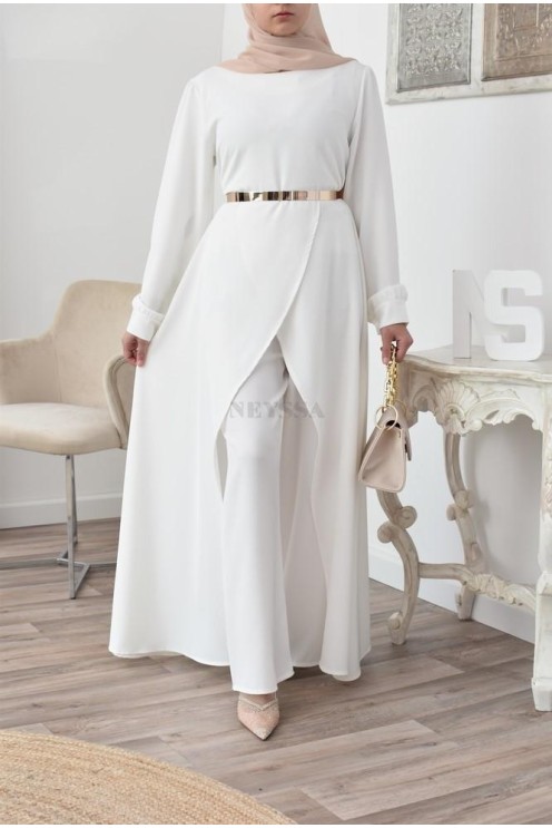 Tunic dress set with palazzo for a classy and chic veiled woman Neyssa