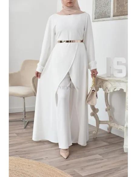 Tunic dress set with palazzo for a classy and chic veiled woman Neyssa