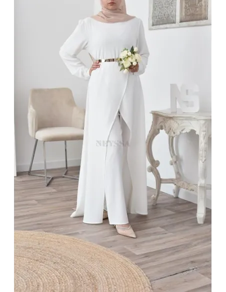 Tunic dress set with palazzo for a classy and chic veiled woman Neyssa