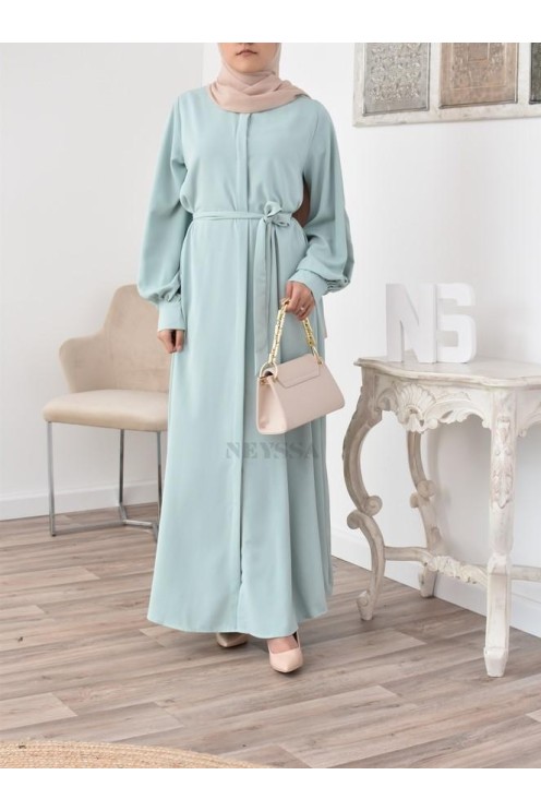 Robe abaya chemise longue, vêtements pour femmes voilées musulmanes