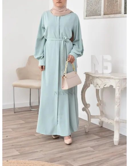Robe abaya chemise longue, vêtements pour femmes voilées musulmanes