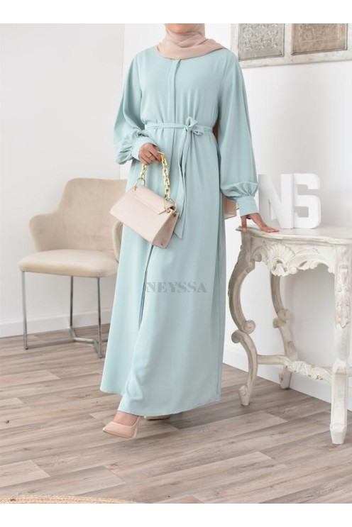 Robe abaya chemise longue, vêtements pour femmes voilées musulmanes