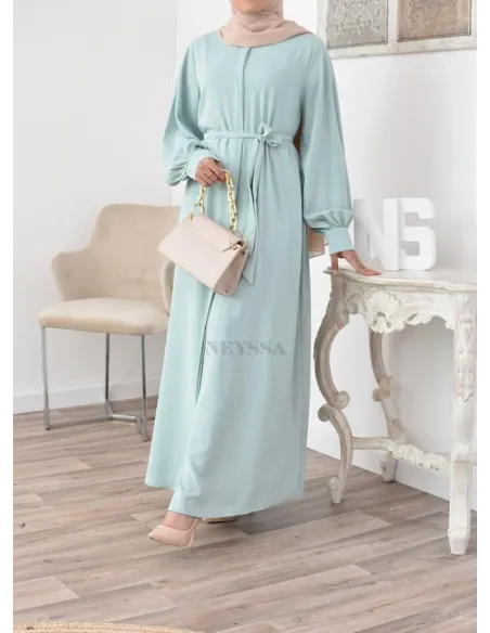 Robe abaya chemise longue, vêtements pour femmes voilées musulmanes