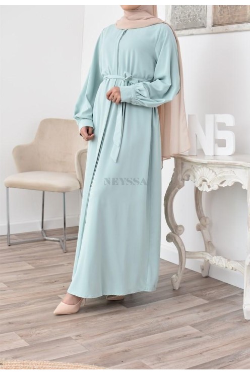Robe abaya chemise longue, vêtements pour femmes voilées musulmanes
