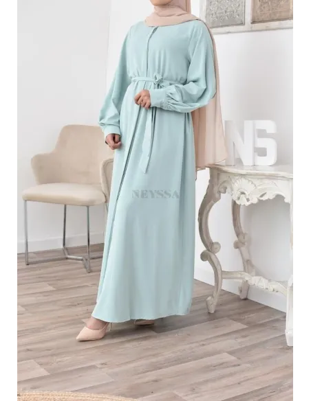 Robe abaya chemise longue, vêtements pour femmes voilées musulmanes