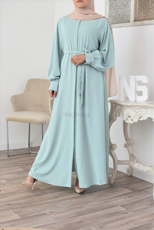 Robe abaya chemise longue, vêtements pour femmes voilées musulmanes