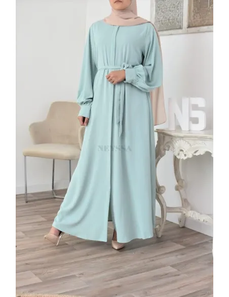Robe abaya chemise longue, vêtements pour femmes voilées musulmanes