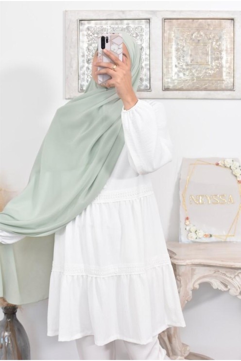 Maxi hijab mousseline xxl grand voile hijab crêpe hijab 180cm
