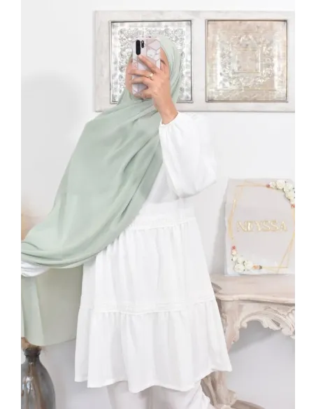 Maxi hijab mousseline xxl grand voile hijab crêpe hijab 180cm