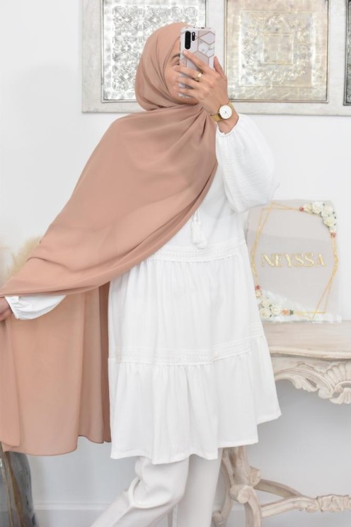 Maxi hijab mousseline xxl grand voile hijab crêpe hijab 180cm
