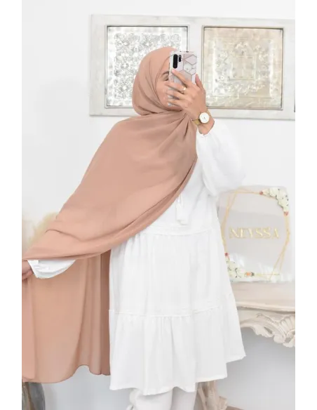 Maxi hijab mousseline xxl grand voile hijab crêpe hijab 180cm