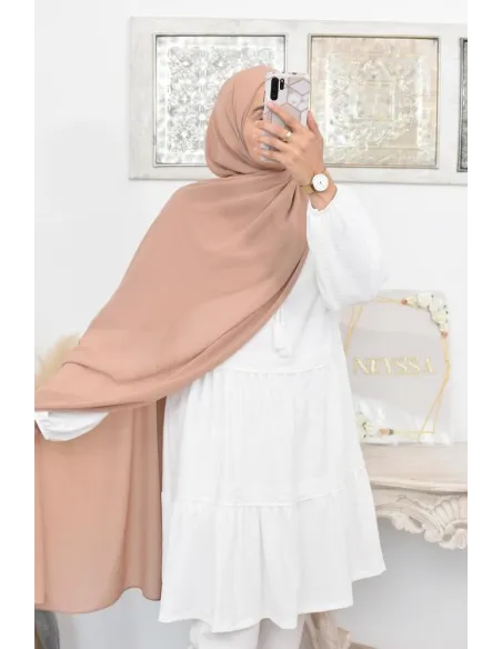 Maxi hijab mousseline xxl grand voile hijab crêpe hijab 180cm