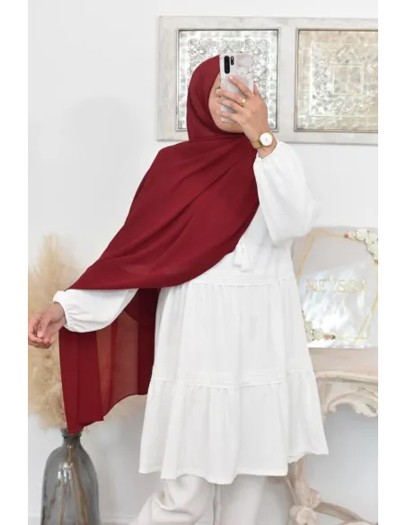 Maxi hijab mousseline xxl grand voile hijab crêpe hijab 180cm