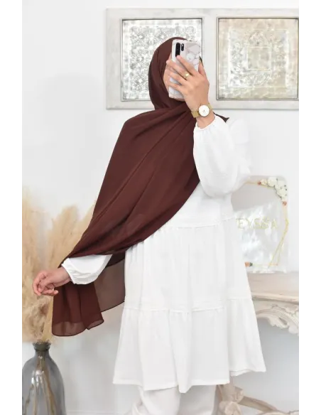 Maxi hijab mousseline xxl grand voile hijab crêpe hijab 180cm