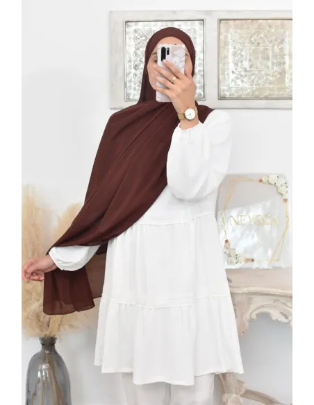 Maxi hijab mousseline xxl grand voile hijab crêpe hijab 180cm