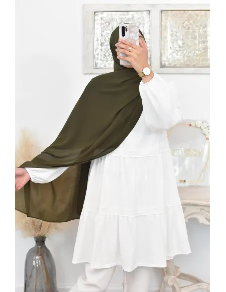 Maxi hijab mousseline xxl grand voile hijab crêpe hijab 180cm
