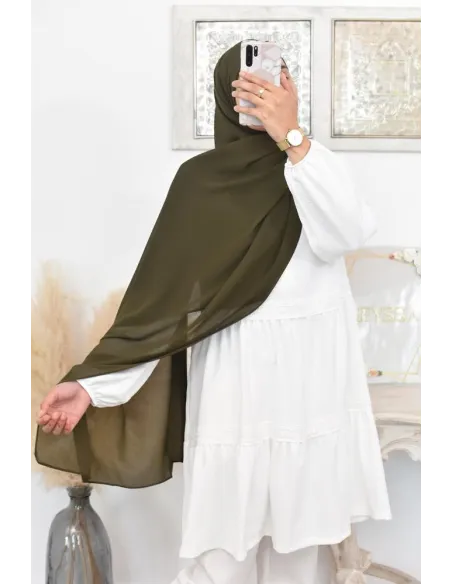 Maxi hijab mousseline xxl grand voile hijab crêpe hijab 180cm
