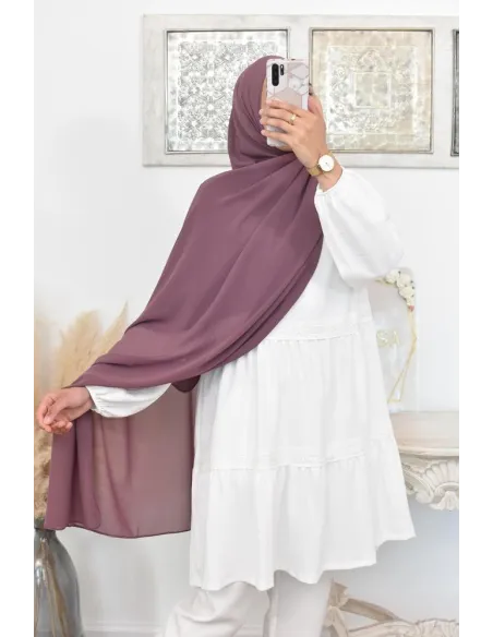 Maxi hijab mousseline xxl grand voile hijab crêpe hijab 180cm