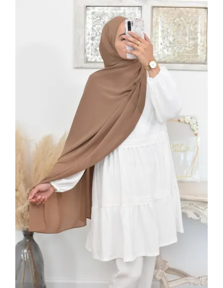 Maxi hijab mousseline xxl grand voile hijab crêpe hijab 180cm
