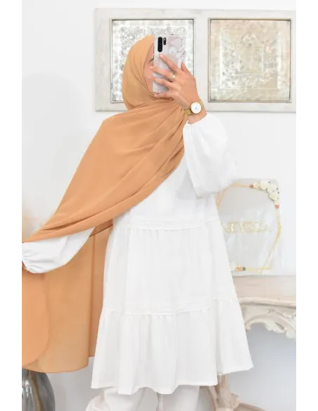 Maxi hijab mousseline xxl grand voile hijab crêpe hijab 180cm