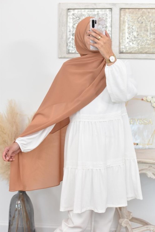 Maxi hijab mousseline xxl grand voile hijab crêpe hijab 180cm