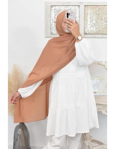 Maxi hijab mousseline xxl grand voile hijab crêpe hijab 180cm