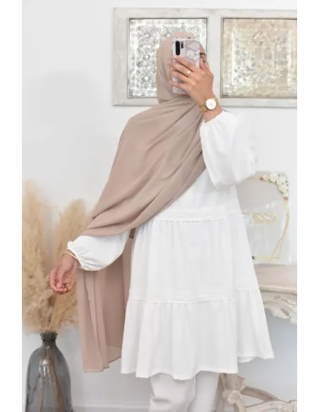 Maxi hijab mousseline xxl grand voile hijab crêpe hijab 180cm