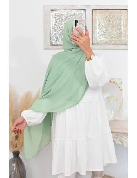 Maxi hijab mousseline xxl grand voile hijab crêpe hijab 180cm