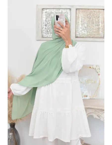 Maxi hijab mousseline xxl grand voile hijab crêpe hijab 180cm