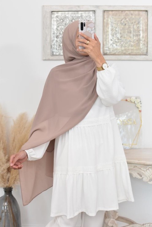 Maxi hijab mousseline xxl grand voile hijab crêpe hijab 180cm