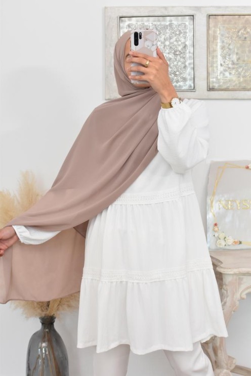 Maxi hijab mousseline xxl grand voile hijab crêpe hijab 180cm